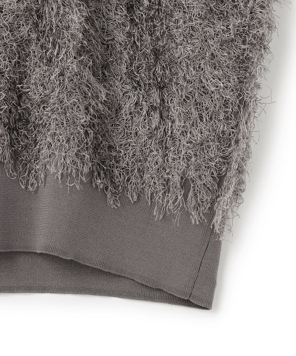 BEIGE， LYCORIS / カットフリンジ Vネックニット 