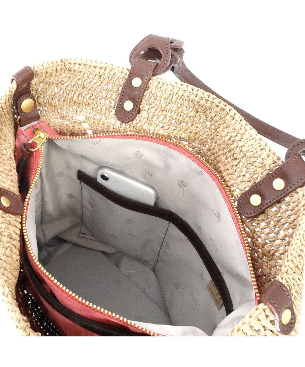 IBIZA ラフィア　セミショルダーバッグ 