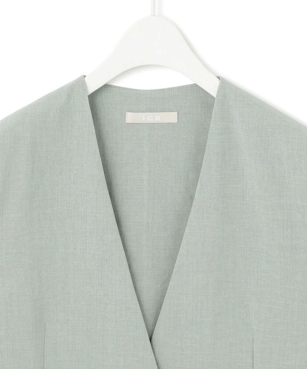 ICB 【洗える】 ハイツイストドライストレッチ ノーカラージレ 