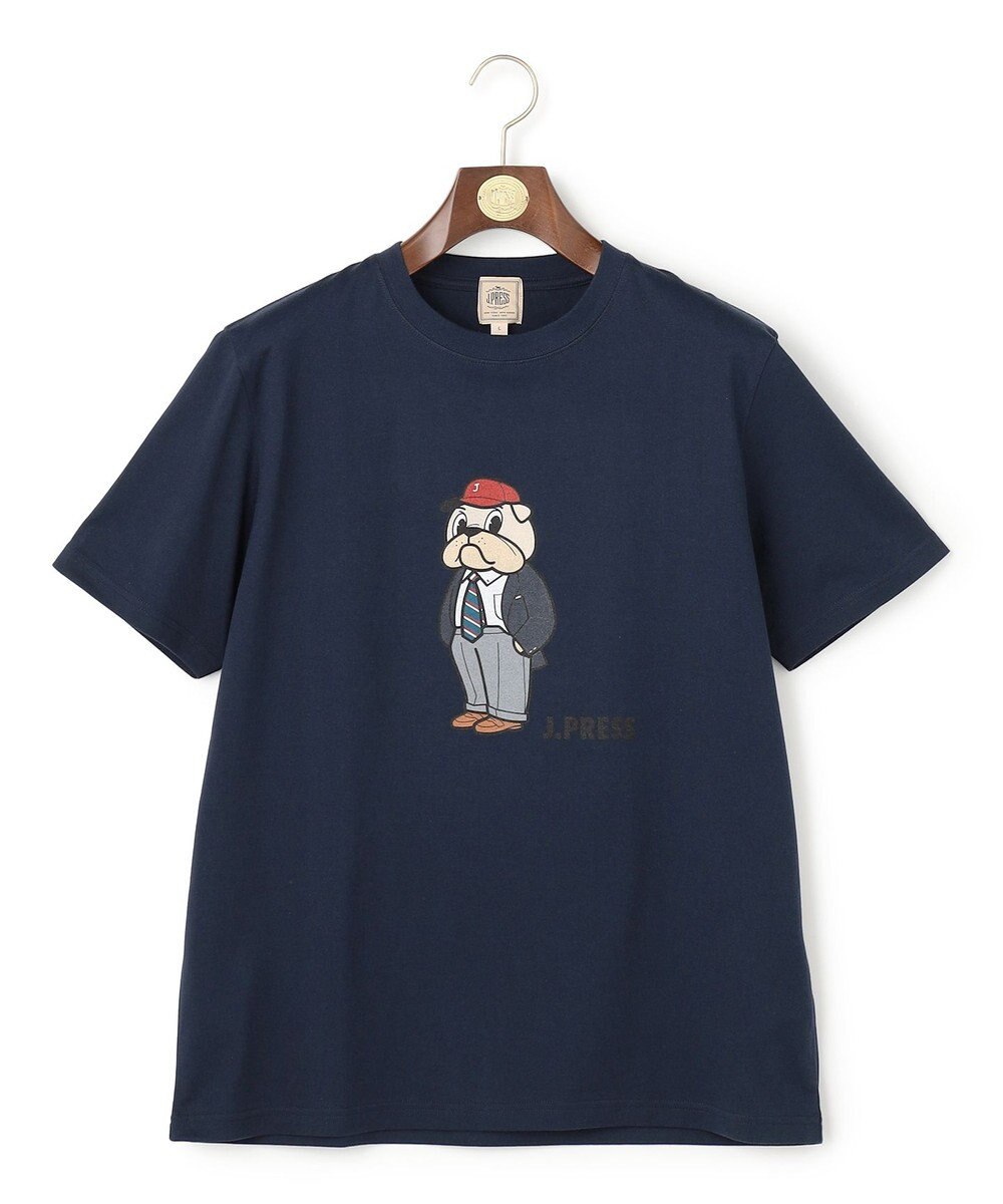 J.PRESS MEN 新デザイン【BULLDOG BOY】プリント Tシャツ 