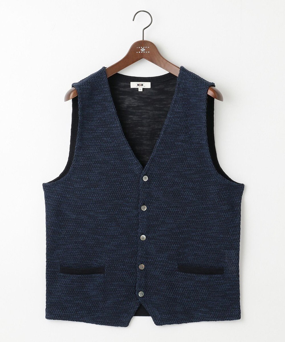 JOSEPH ABBOUD 【キングサイズ・清涼感/軽い/洗える】 スラブギマニットベスト 