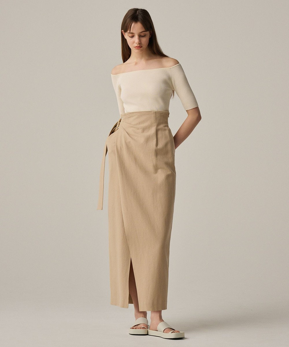 uncrave 【ご好評につき追加生産】ドライタッチ ニット オフショル トップス（uncrave WHITE） 