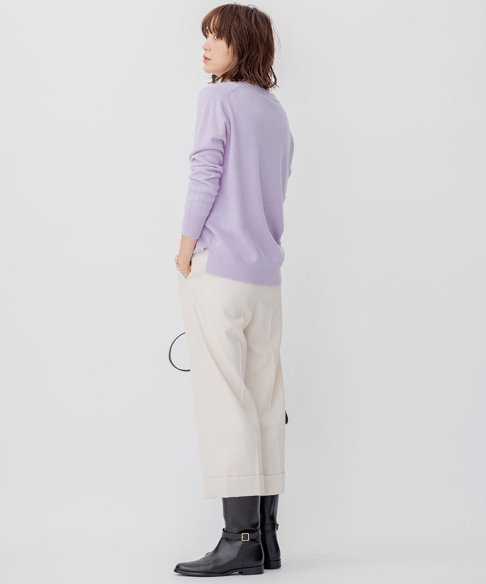 23区 【WEB限定】カシミヤブレンドバルキー Vネック ニット 