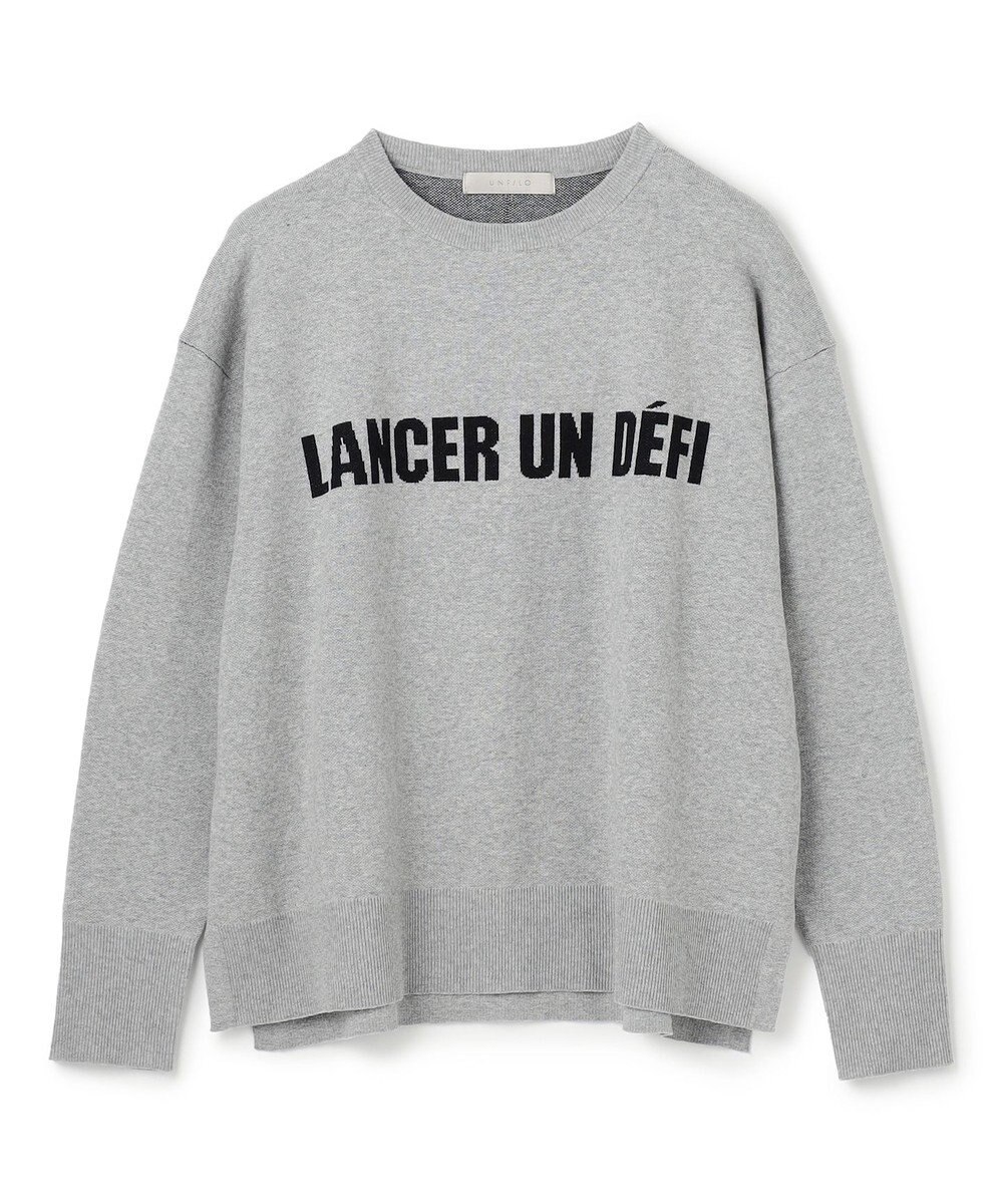 UNFILO スポンジニット ロゴジャガード 