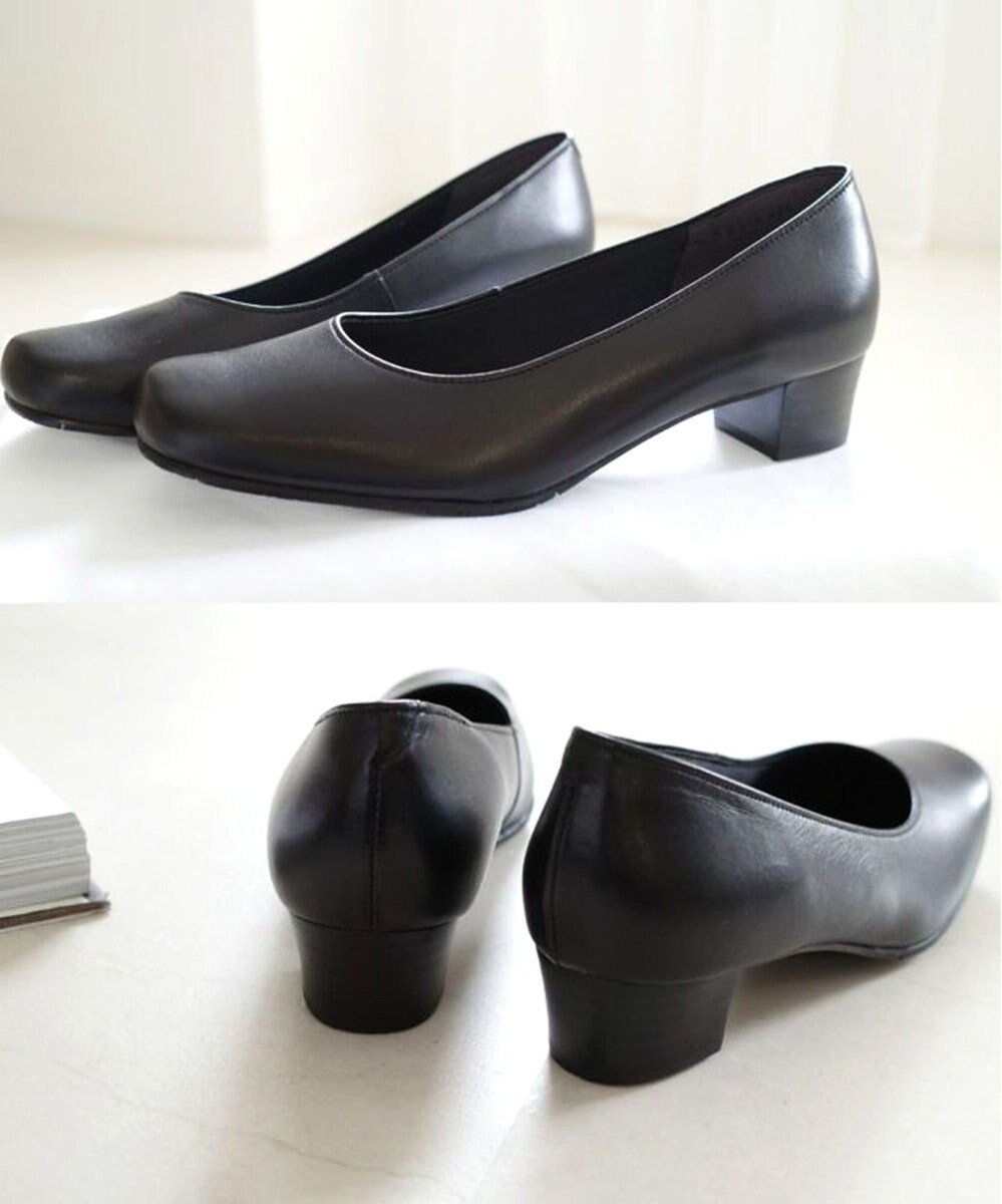 Pointer 日本製 本革シンプルパンプス 