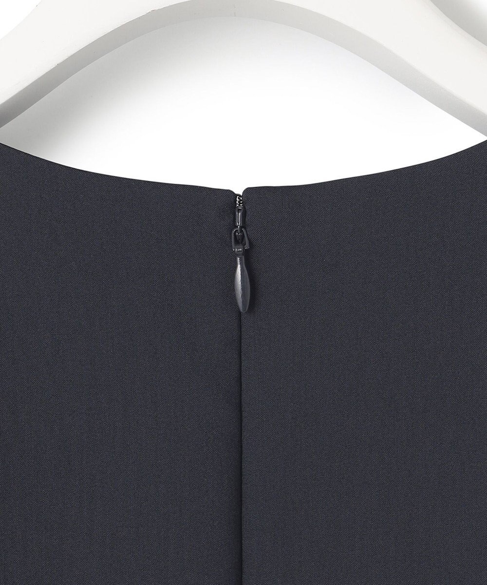 23区 L 【洗える】プレーンストレッチタフタ フレア ワンピース 