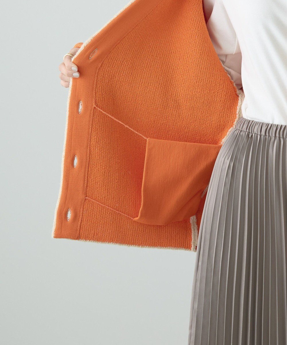 AMERICAN HOLIC ブークレＷフェイスＶネックニットカーディガン 