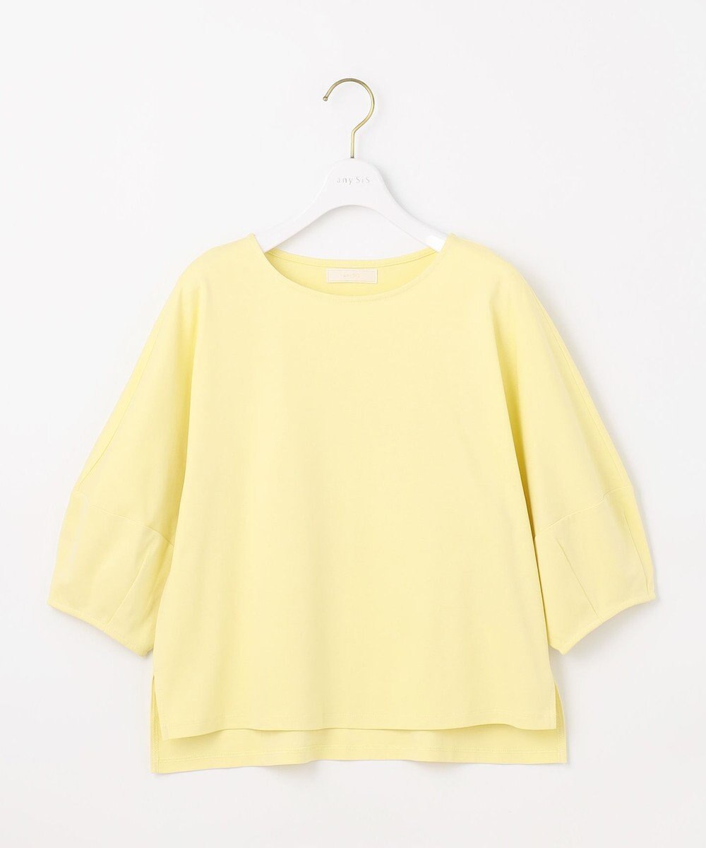 ANY SIS S 【撥水・汗ジミ防止・UVケア・洗える】スーピマスムース クロップド Tシャツ 