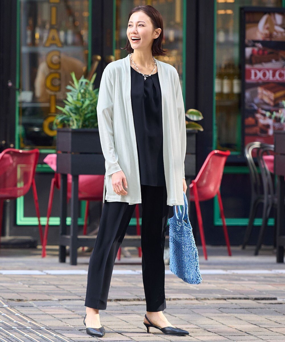 自由区 【好評につき新色追加・接触冷感・UVカット・洗える・XSサイズあり】ハンディカーディガン ロング丈 