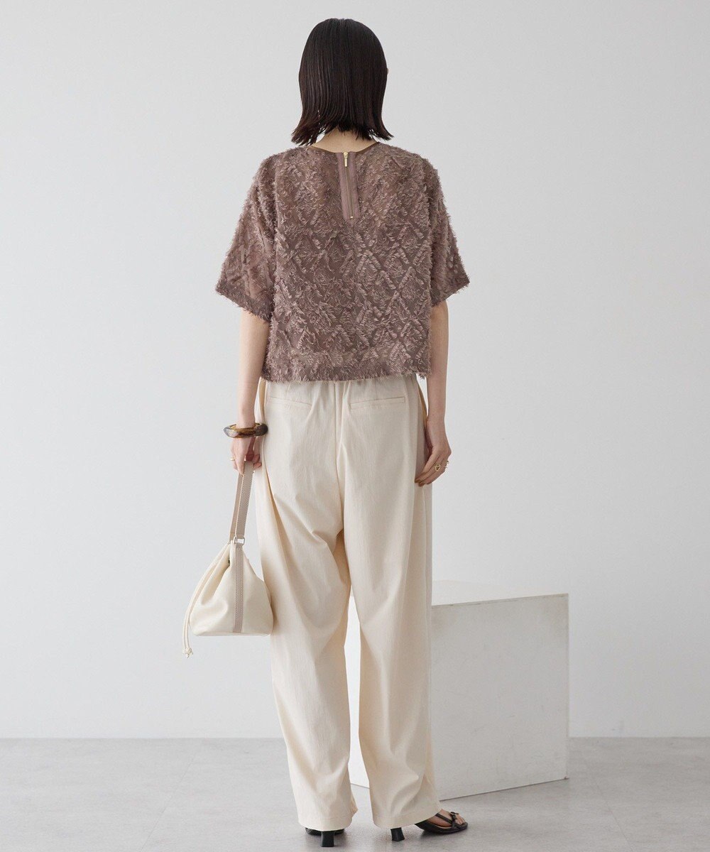 AMERICAN HOLIC フリンジジャガードブラウス 