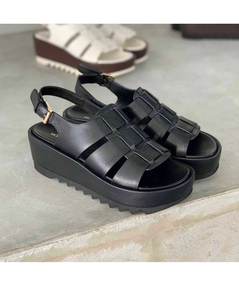 MODE ET JACOMO <MODE ET JACOMO>厚底グルカデザインウエッジサンダル 