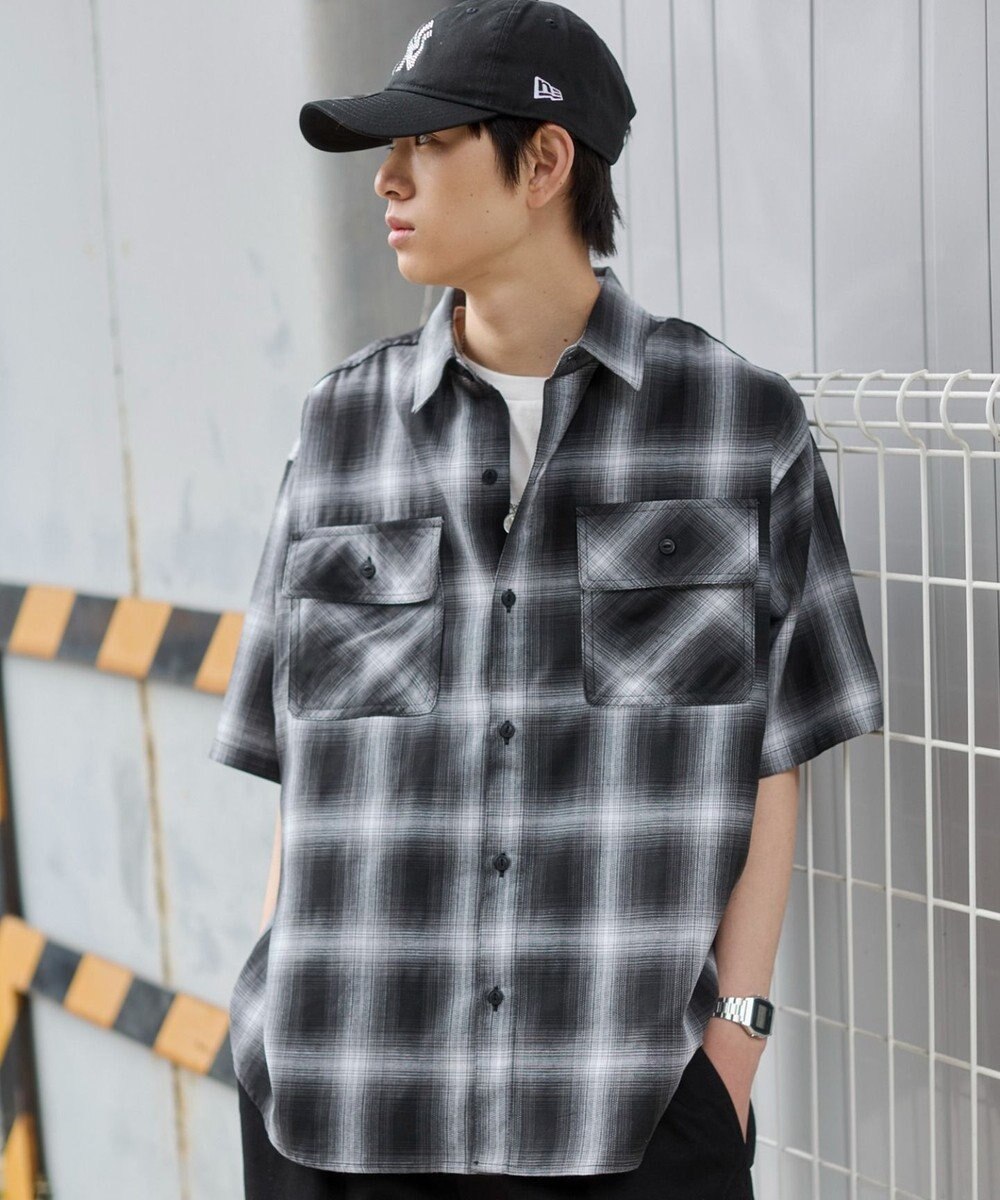 WEGO オンブレチェックシャツ（SS） 