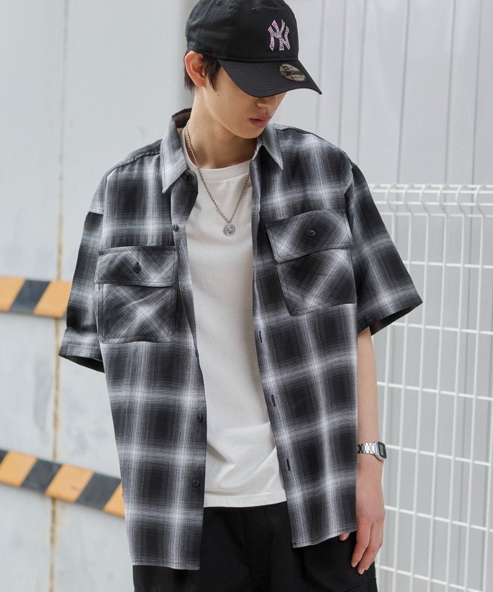 WEGO オンブレチェックシャツ（SS） 