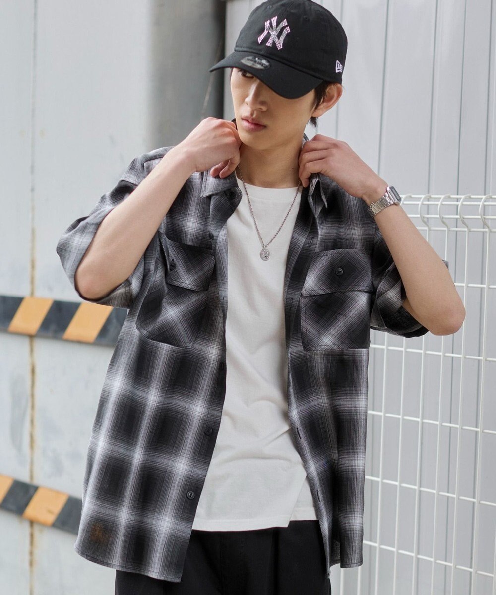 WEGO オンブレチェックシャツ（SS） 