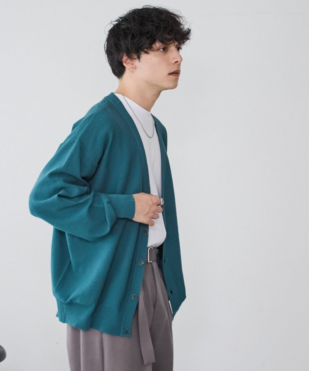 WEGO 【ユニセックス着用ITEM/紫外線対策/冷房対策】オーバーフィットドライタッチカーディガン 