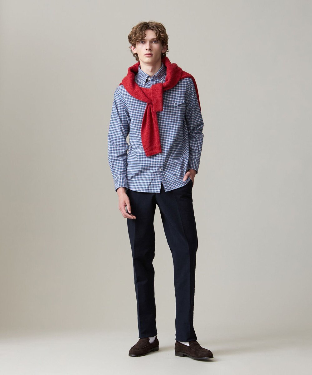 J.PRESS MEN ストレッチ コットンネルシャツ 