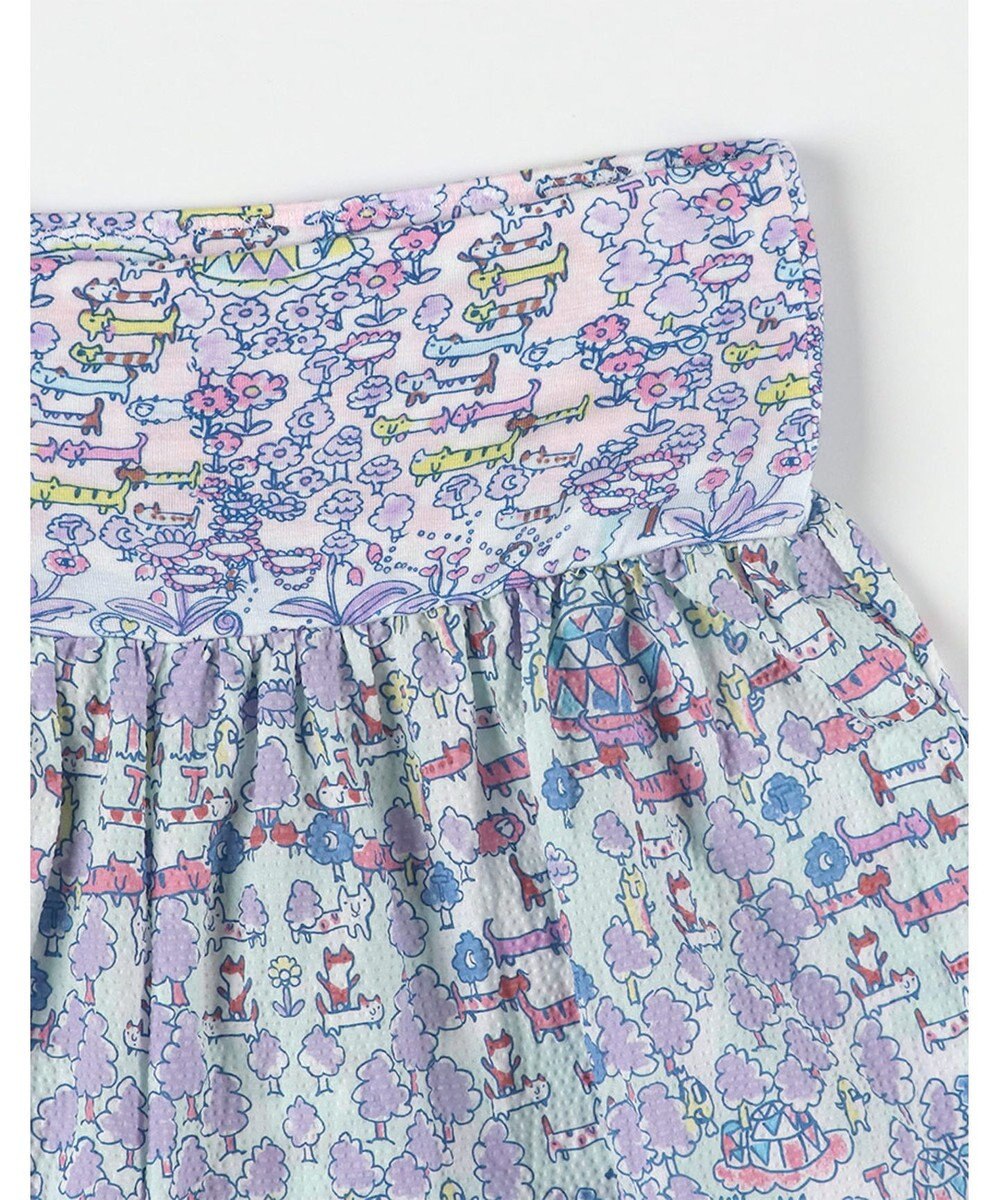 tsumori chisato SLEEP ツモリチサト パジャマ ベア天竺素材(トップス) 綿100%(ボトム) 4分袖 9分丈 レディース UDT113 /ワコール 