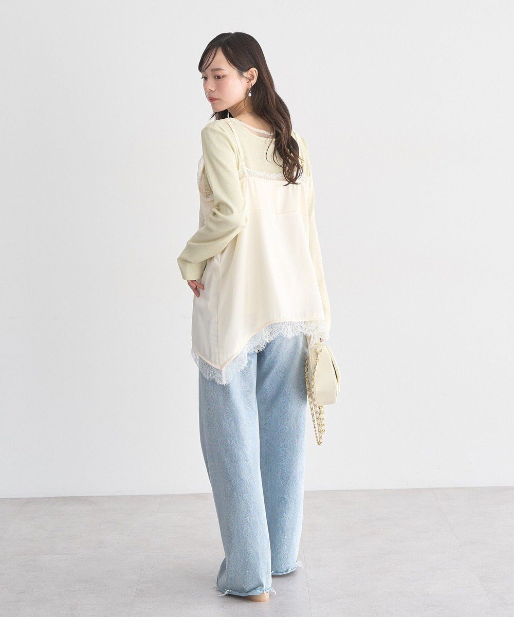 earth music&ecology レイヤード風テレコプルオーバー 