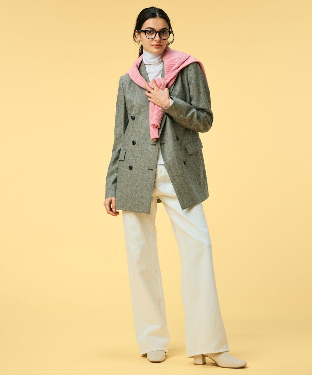 BEIGE， 【洗える】VICTOR / ワイドデニムパンツ 