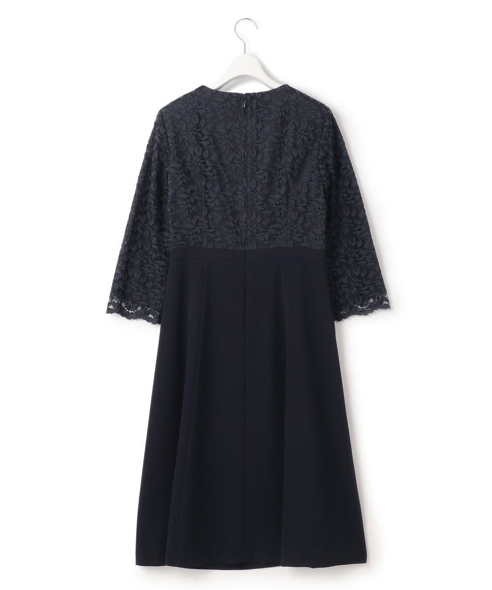 23区 【洗える】トリアセダブルジョーゼット フレア ワンピース 