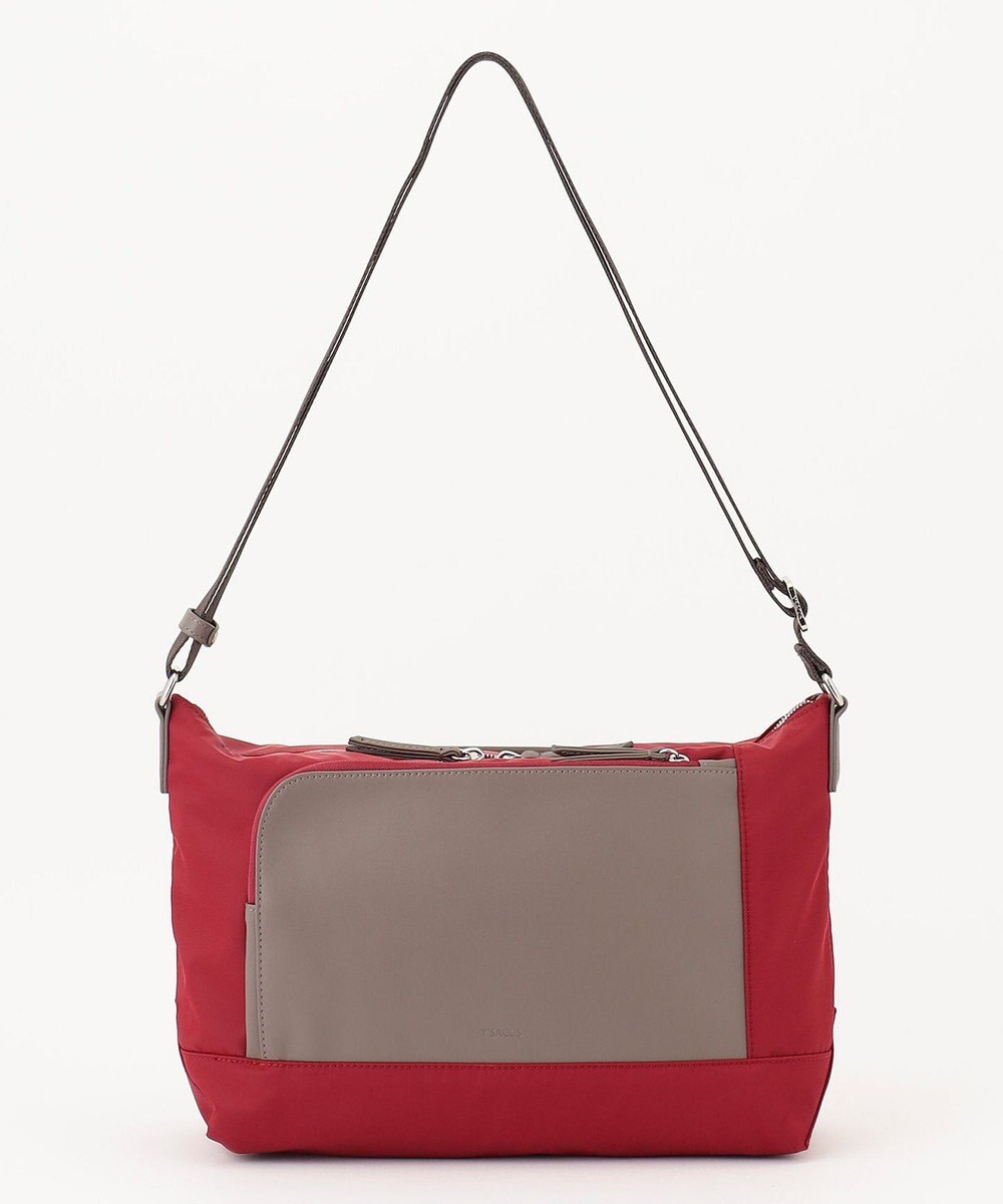 Y'SACCS ナイロン×リサイクルレザー　コンビマルチショルダー 