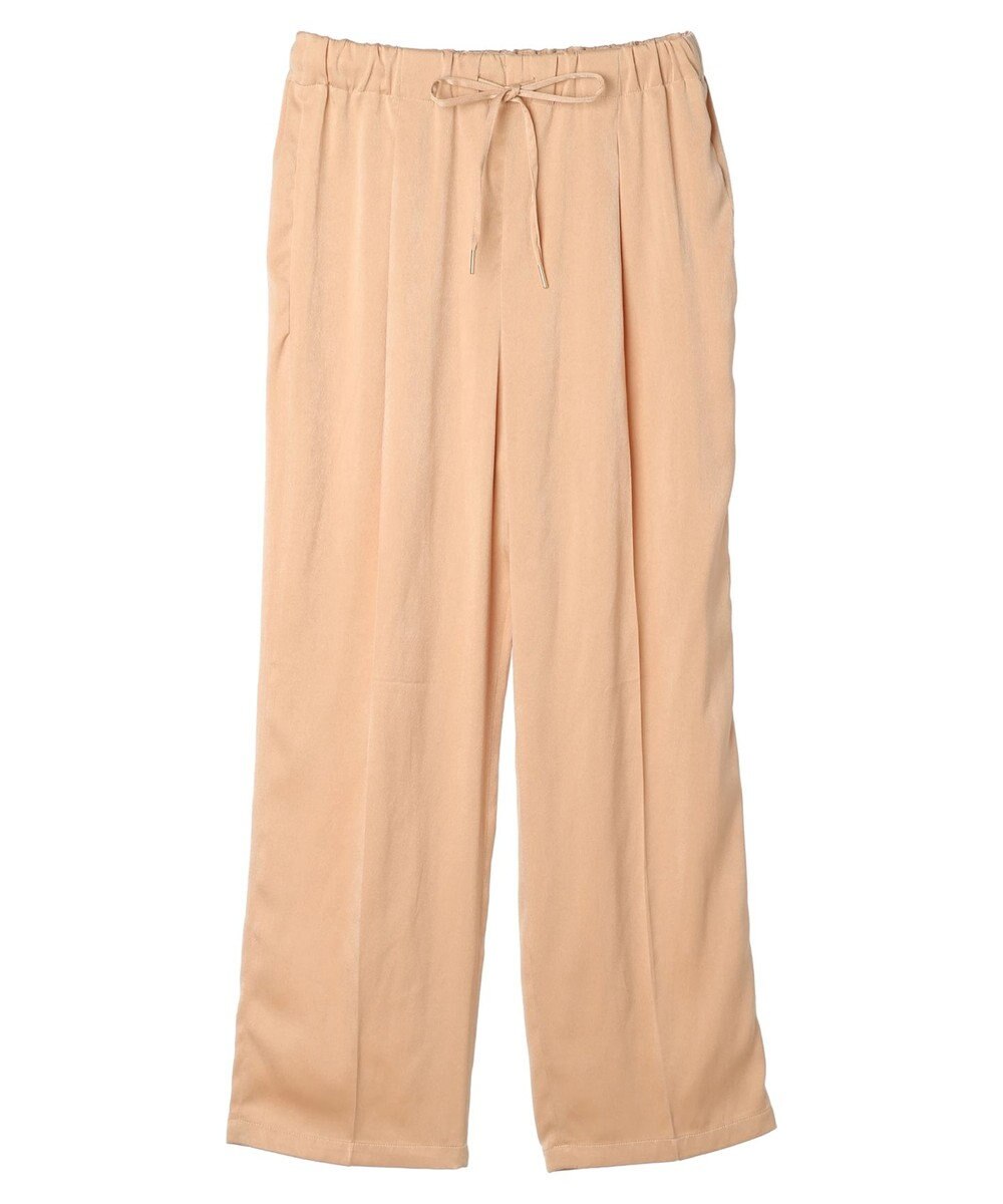 Green Parks つやサテンイージーパンツ 