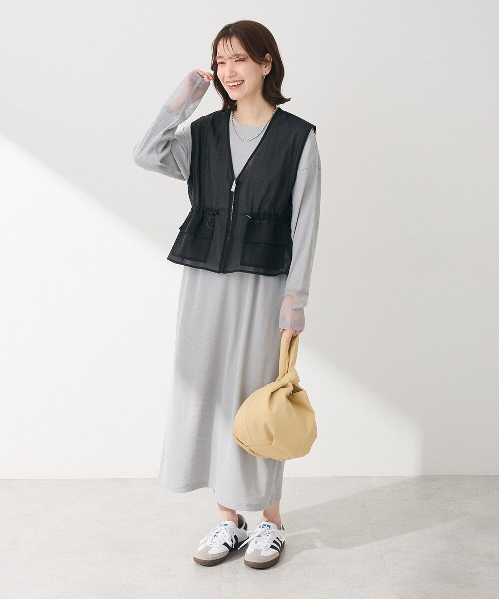 Green Parks ＳＥＴ２点シアーナイロンベスト＋リブワンピース 