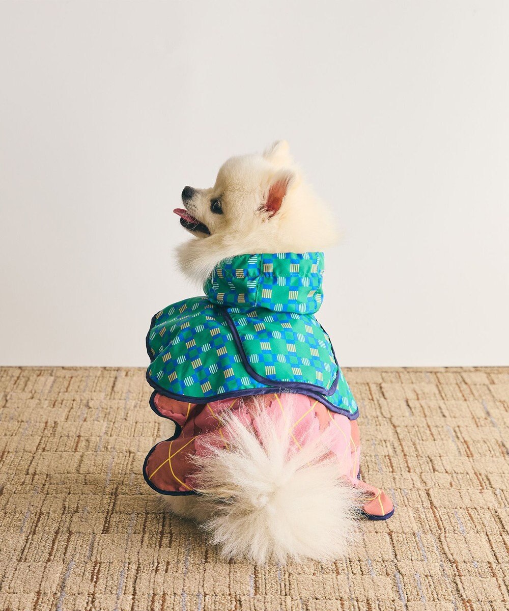 COQ PLAID ARGYLE ドッグポンチョ レインコート 
