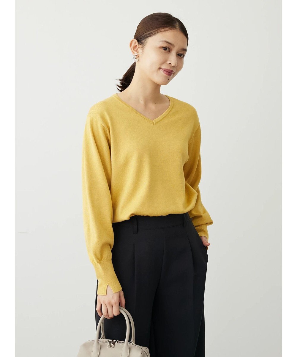 Green Parks アルガンオイル配合　Ｖネックプルオーバー 