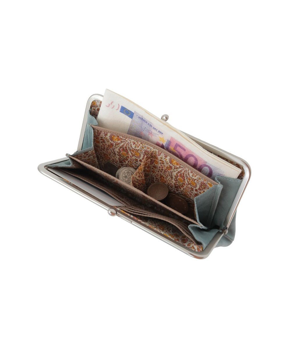 genten アンティーコ×LIBERTY 口金長財布 