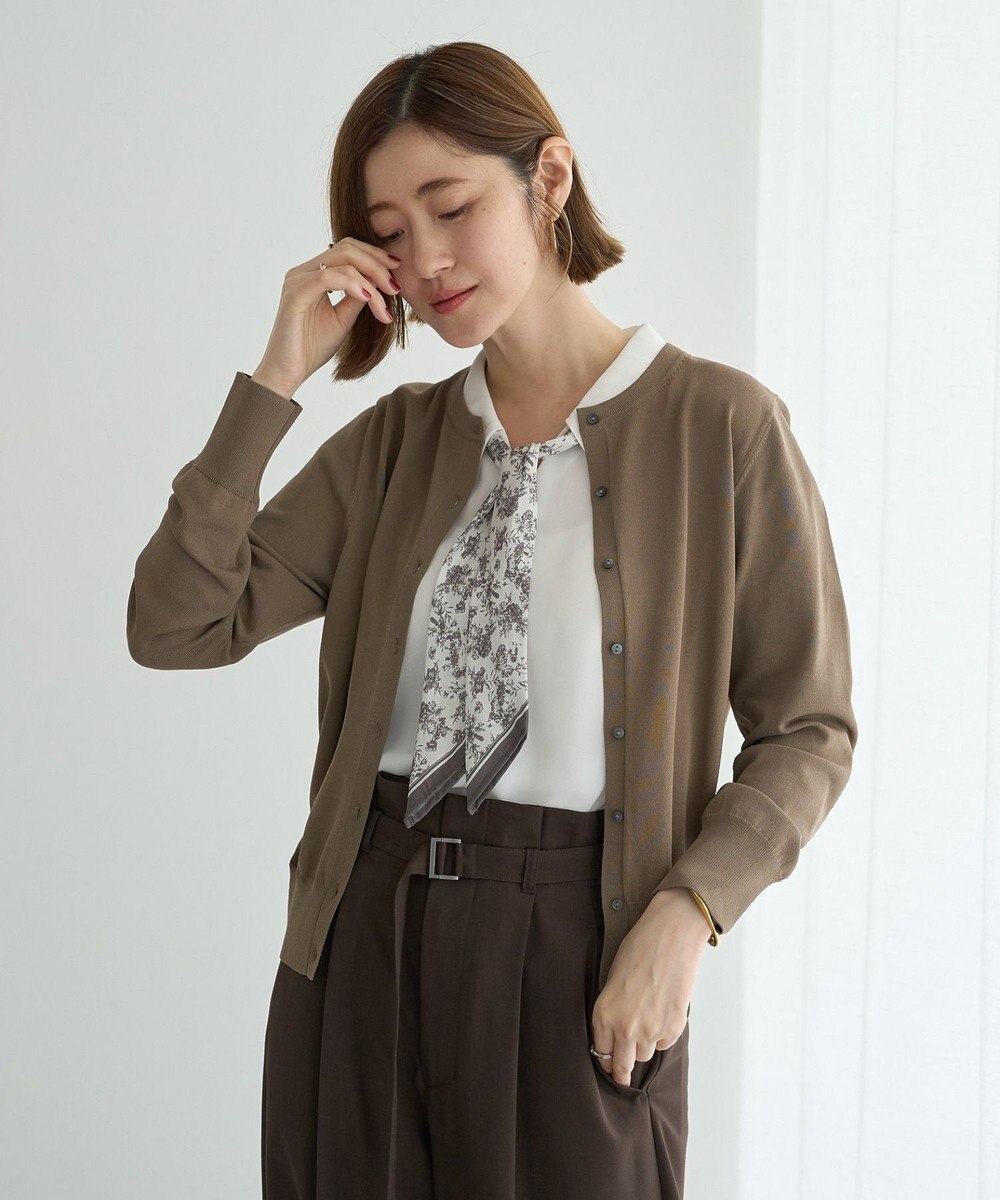 YECCA VECCA 【UVカット】クルーネックカーディガン 