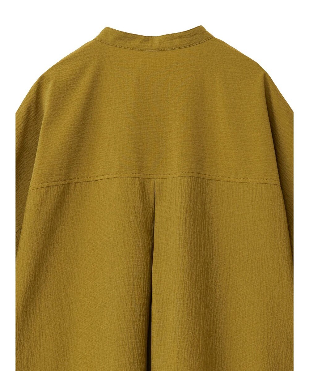 CRAFT STANDARD BOUTIQUE バンドカラーバックタック５分袖ブラウス 