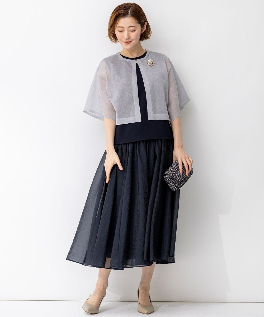 23区 S 【APPLAUDIR】グロッシーニット ボレロカーディガン 