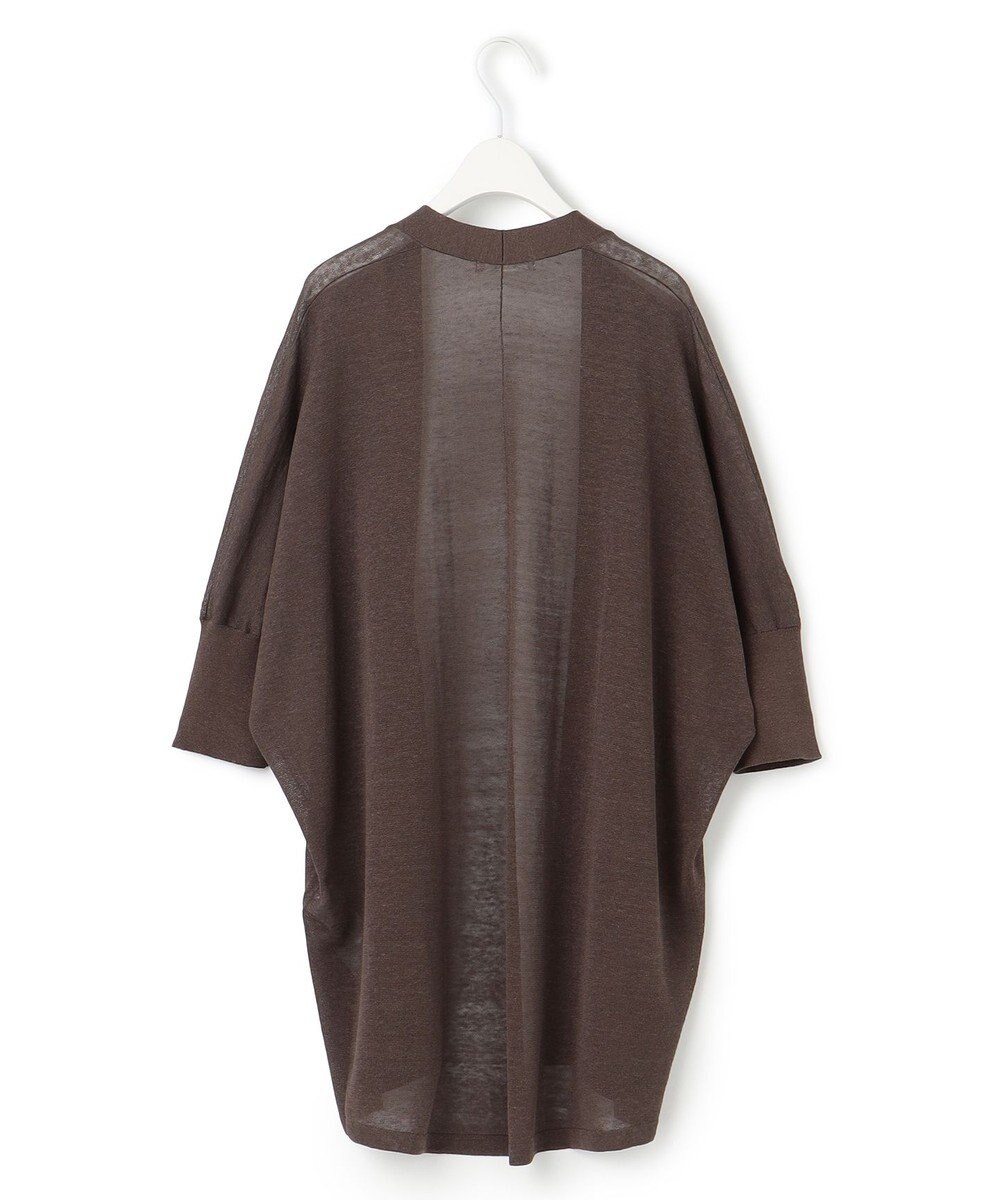 ICB 【洗える】 リネンポリエステルハイゲージ カーディガン 