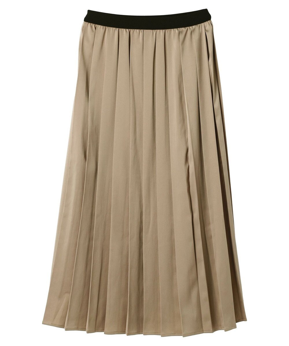 earth music&ecology サテンプリーツスカート 