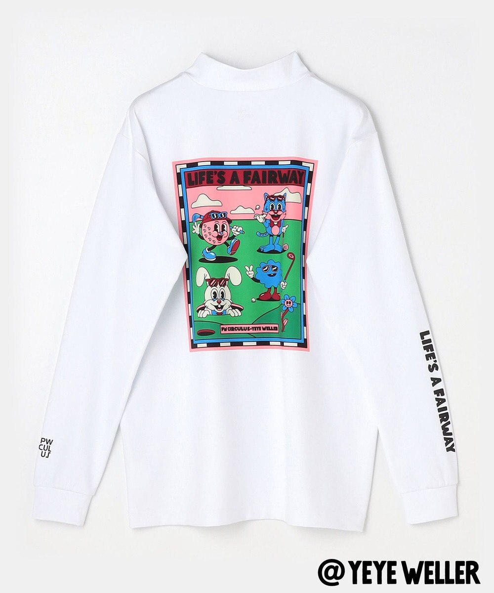 PW CIRCULUS 【UNISEX】【コラボアイテム】Yeyeコラボ ロングスリーブモックネックT ゴルフ 