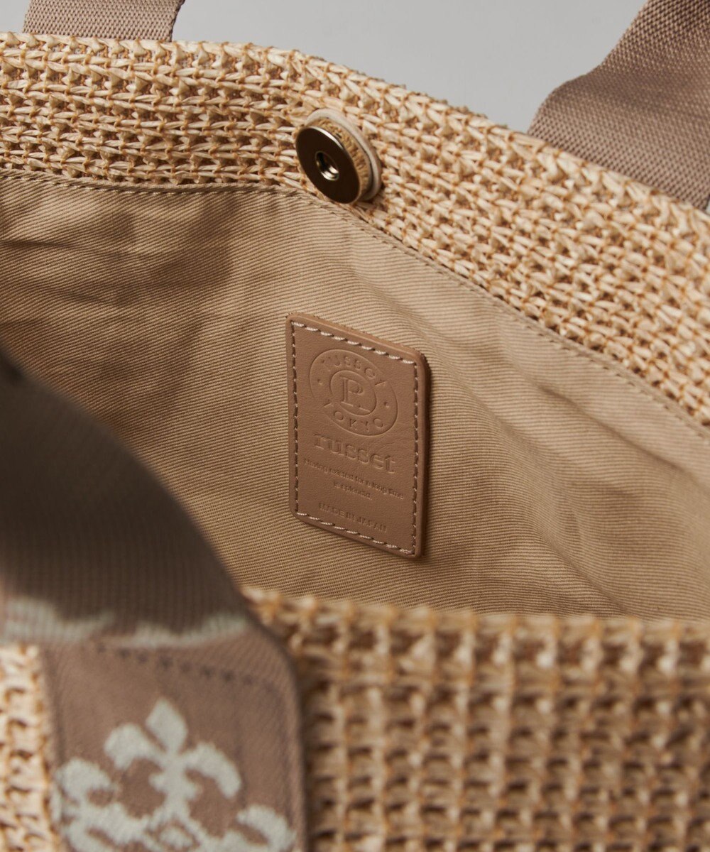 russet ナイロンラフィアデイリーミニトートバッグ(CE-1712) 