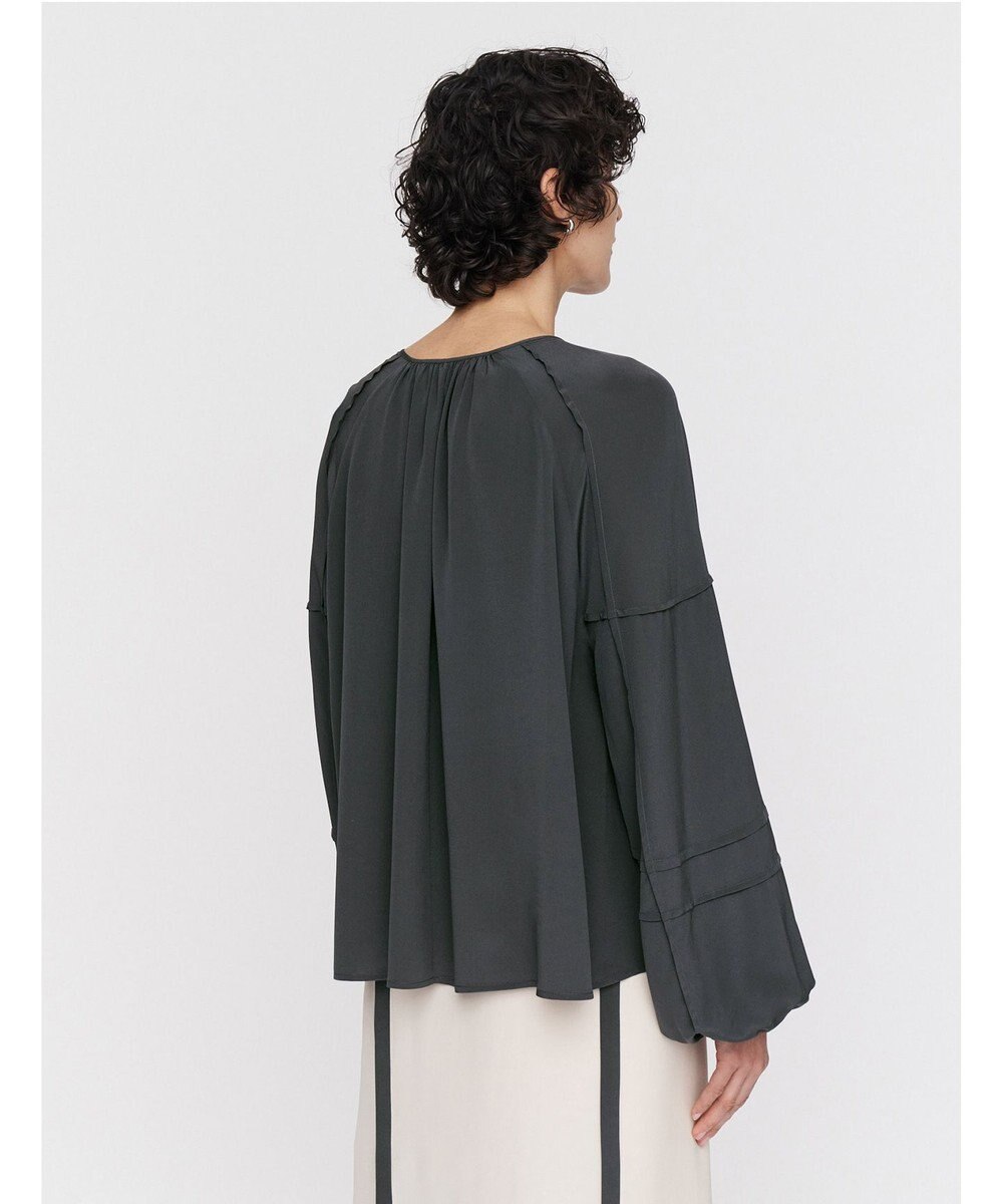 JOSEPH クレープ  ド  ソワ　リラックスフィットブラウス 