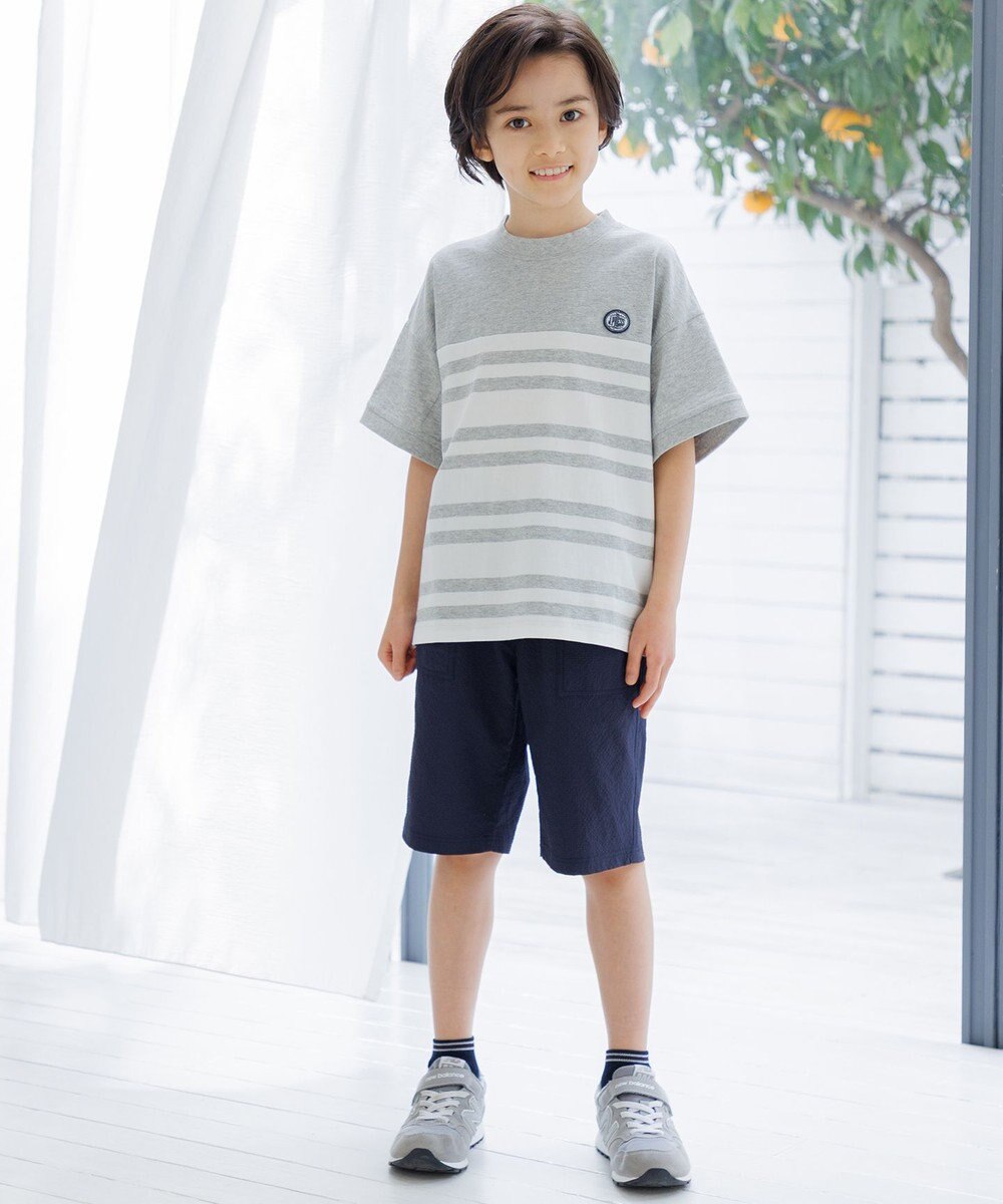 J.PRESS KIDS  【100-130cm】 ボーダービックシルエットＴシャツ 
