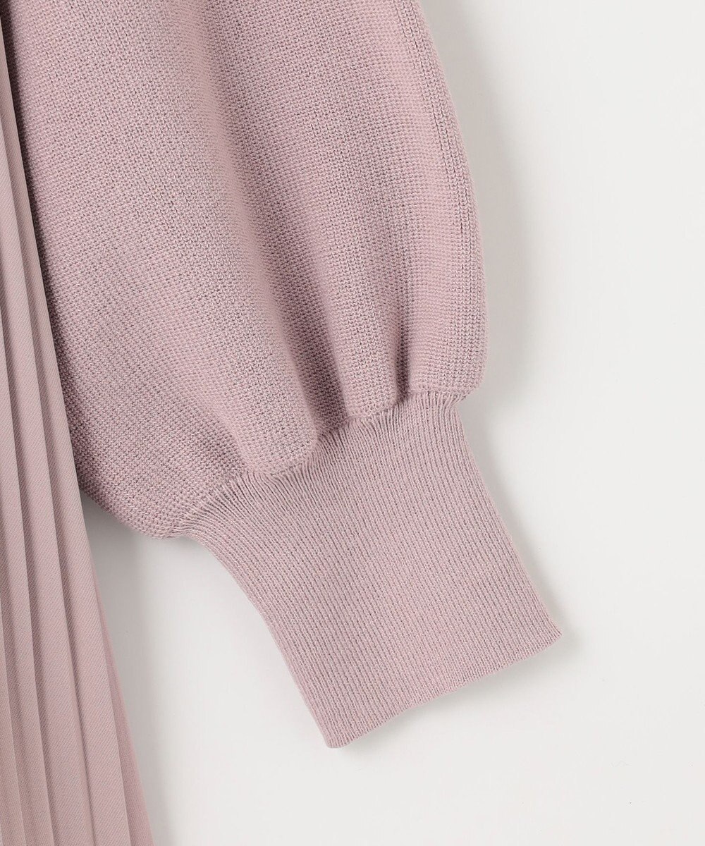 ANY SIS 【洗える】プリーツコンビ ニット 