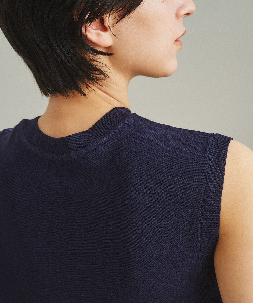 GRACE CONTINENTAL フラワーコードニットトップ 