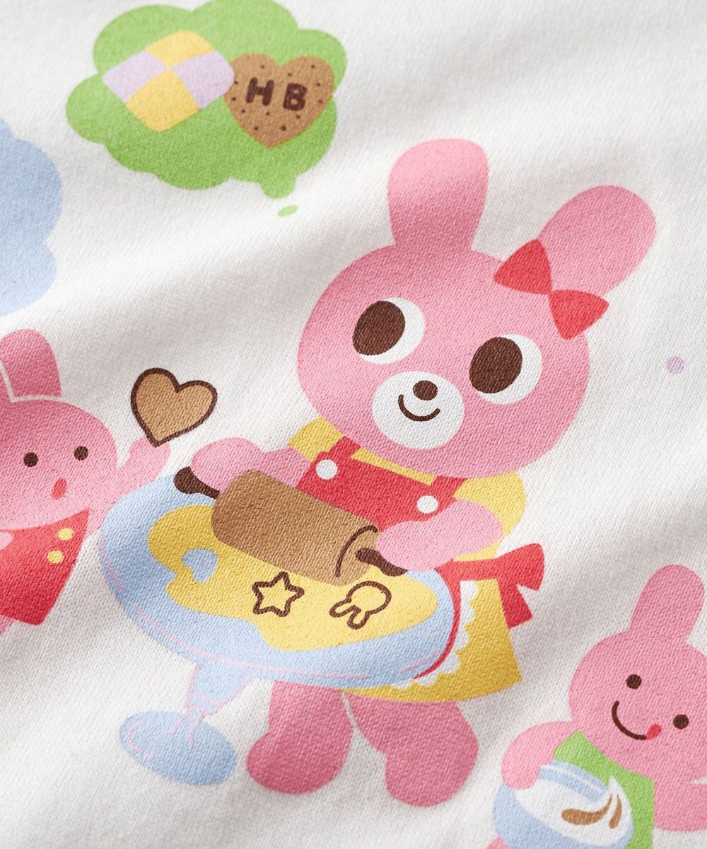 MIKI HOUSE HOT BISCUITS 【80-120cm】 キャビット×お菓子シリーズ 天竺素材半袖Tシャツ 