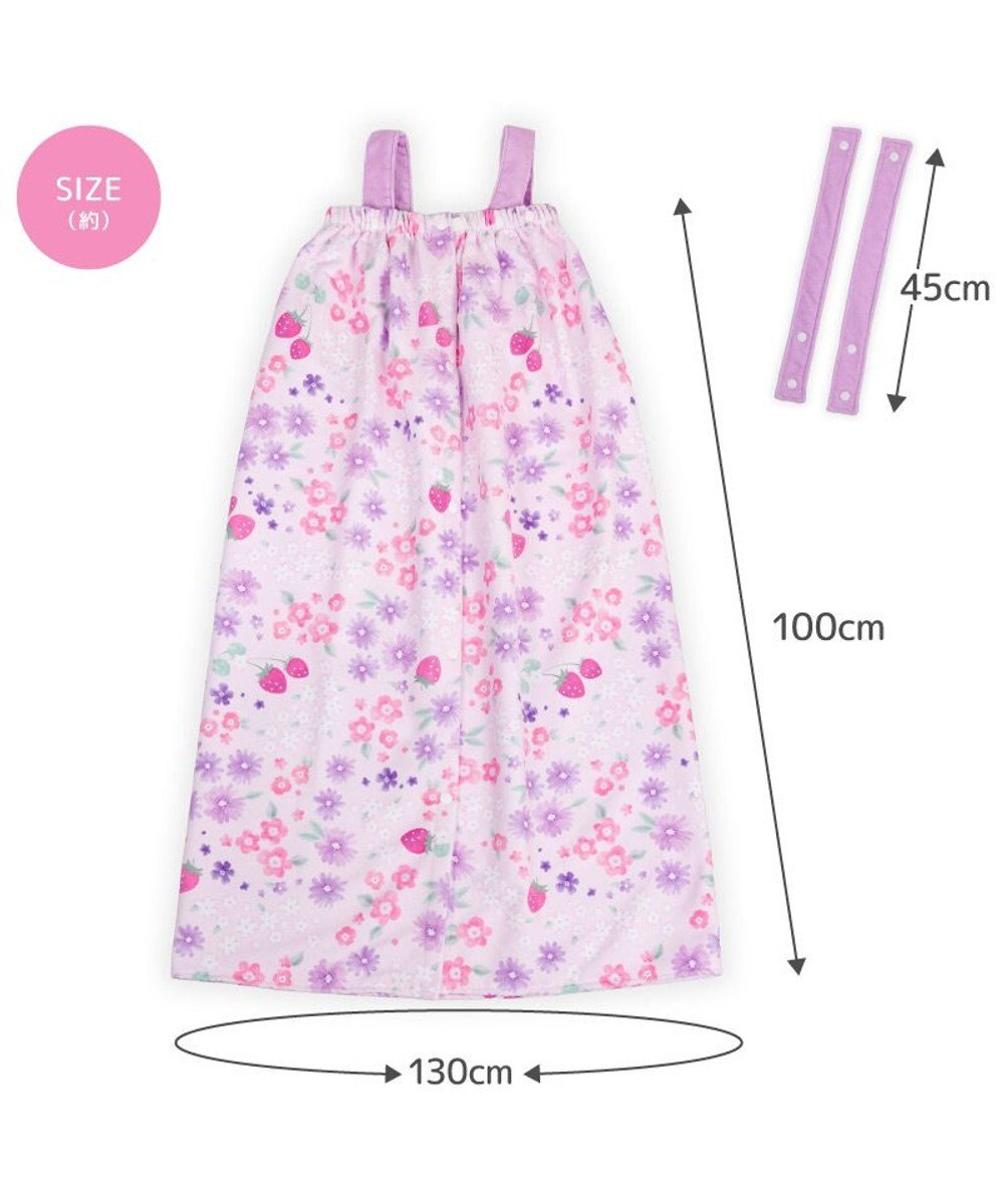 Mother garden マザーガーデン 野いちご 水泳 ラップタオル 100cm 