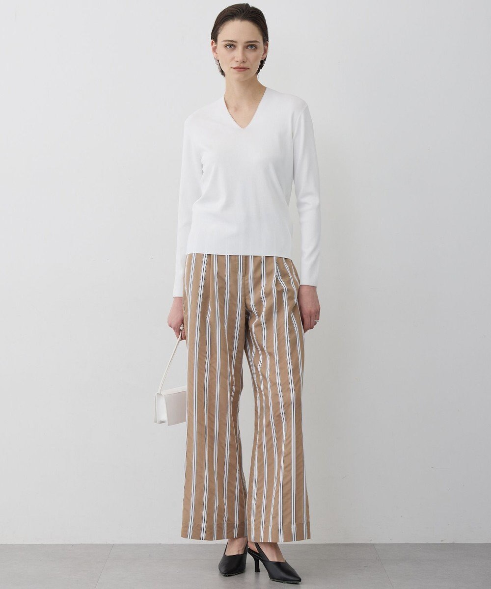 ICB L シンセティックフルニードル Vネックニット 