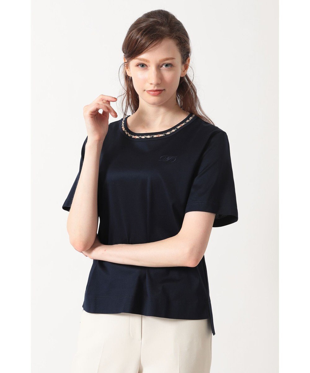 DAKS ミニハウスチェック襟 Tシャツ 