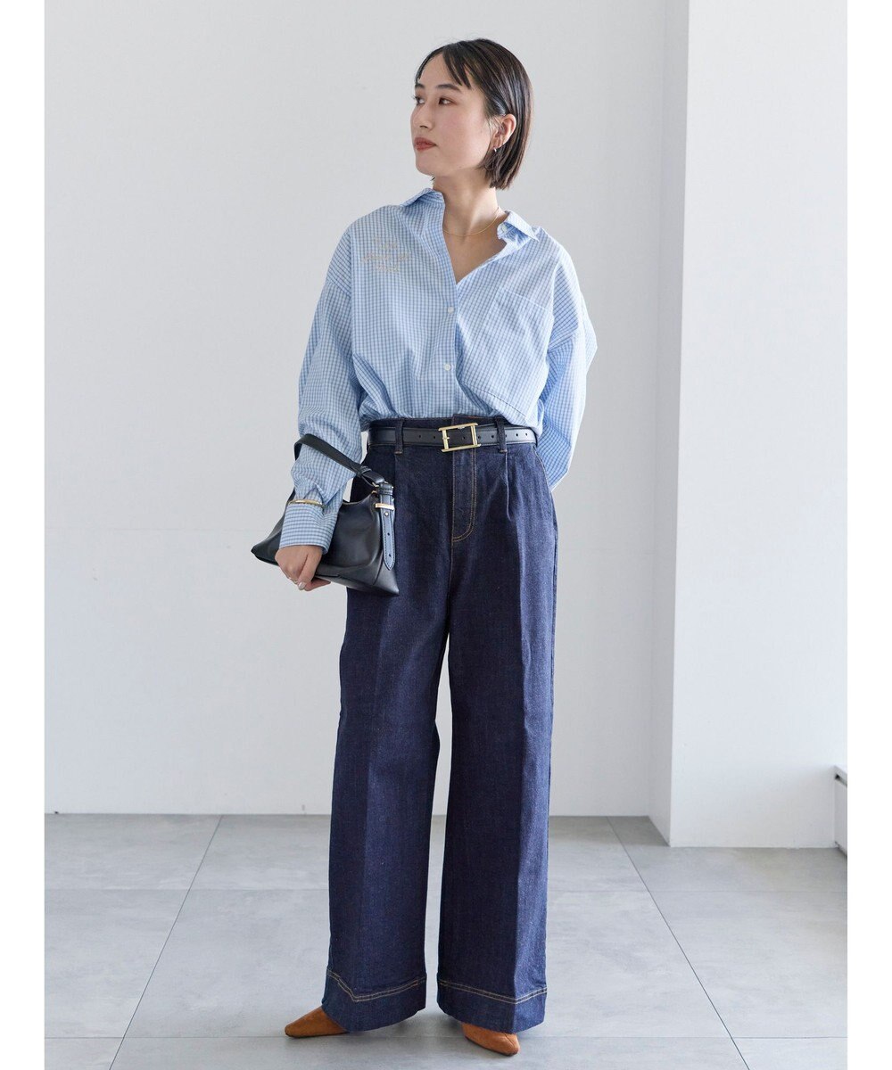 Te chichi ポイント刺繍シャツ 