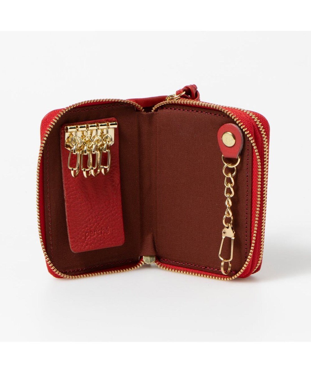 UNBILLION ペルケ perche / イタリアンレザー・ジャバラカードキーケース 