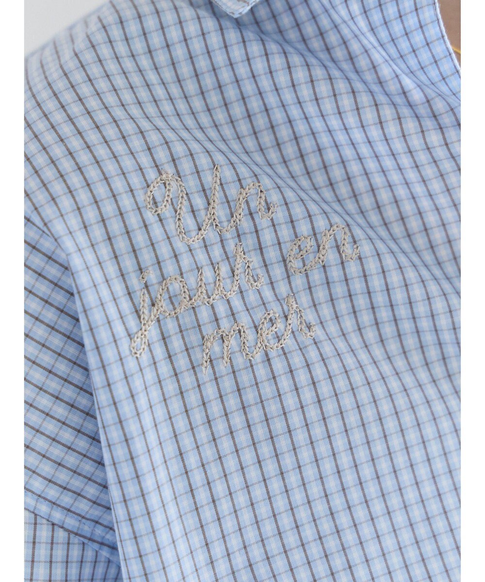 Te chichi ポイント刺繍シャツ 