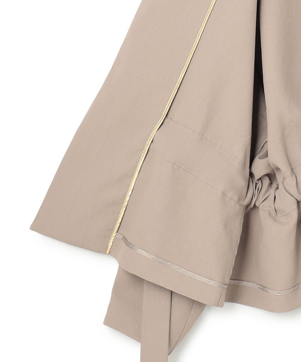 BEIGE， PORDIC / ドロスト付きノーカラージャケット 