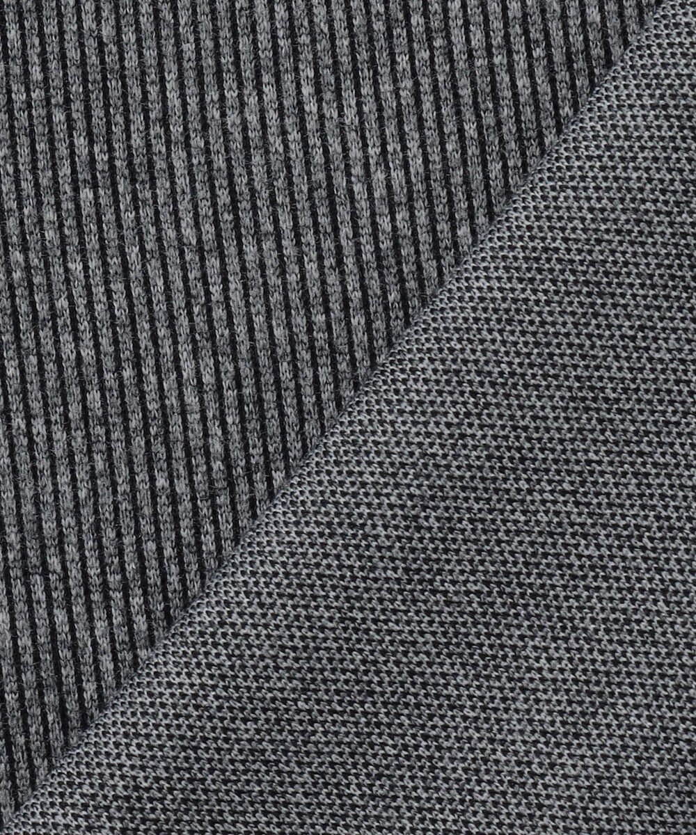 JOSEPH ABBOUD 【保温性/軽量り/ジャパンファブリック】ストライプジャカードジップ  プルオーバー 